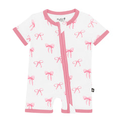 Zippered Shortall Romper in Bow