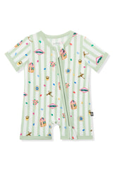 Zipper Shortall Romper in Honeydukes