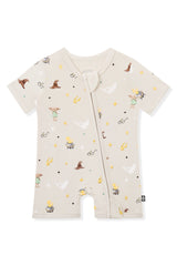 Zipper Shortall Romper in Starry Icon