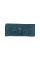 Knotted Bow Headband in Atlantic