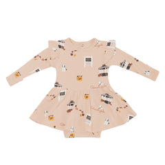 Long Sleeve Twirl Bodysuit Dress in Gilmore Girls
