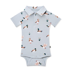 Polo Bodysuit in Mallard Duck