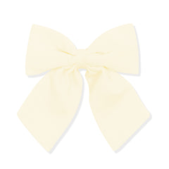 Large Alligator Clip Bow in Chamomile