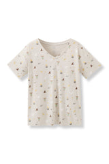 Women's Oversized V-Neck Tee in Starry Icon