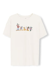 Women's Graphic Tee in Mickey and Friends on Ecru