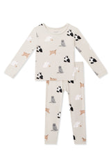 Long Sleeve Pajamas in Fluffy Cat
