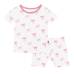 Short Sleeve Pajamas in Bow