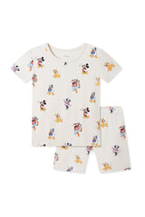 Short Sleeve Pajamas in Mickey Mouse & Friends