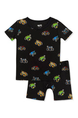 Short Sleeve Pajamas in Monster Truck