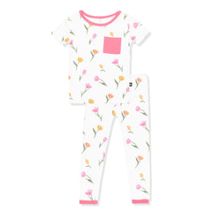 Short Sleeve with Pants Pajamas in Tulip