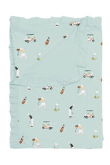 Ruffle Toddler Blanket in Golf 0.5