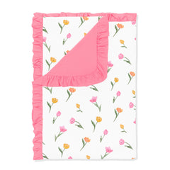 Ruffle Toddler Blanket in Tulip 0.5