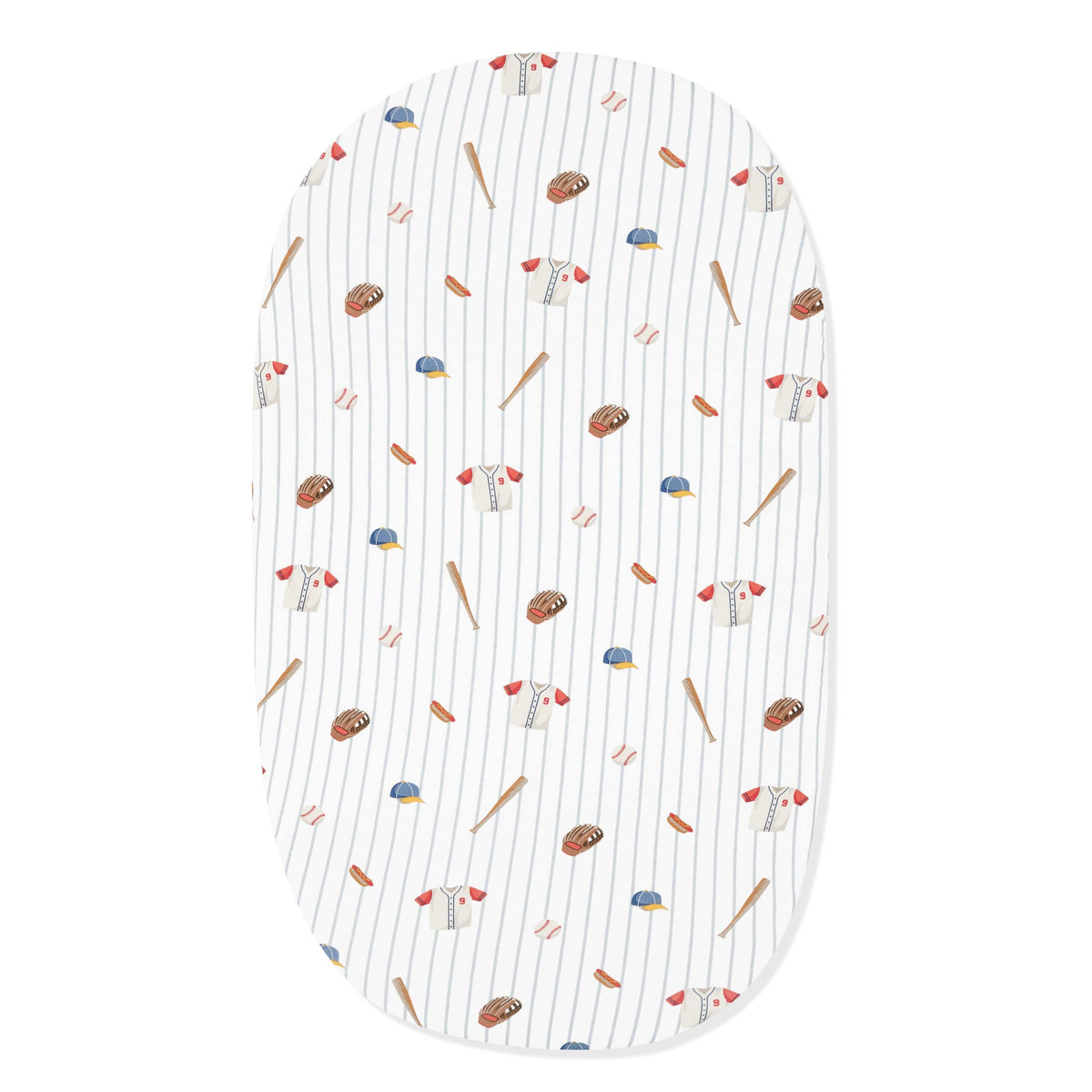 Oval Bassinet Sheet in Home Run