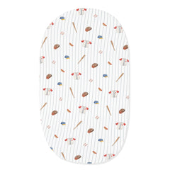 Oval Bassinet Sheet in Home Run