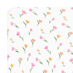 Mini Crib Sheet in Tulip