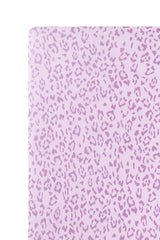 Crib Sheet in Thistle Leopard
