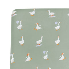 Crib Sheet in Silly Goose