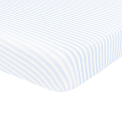 Crib Sheet in Small Mist Stripe