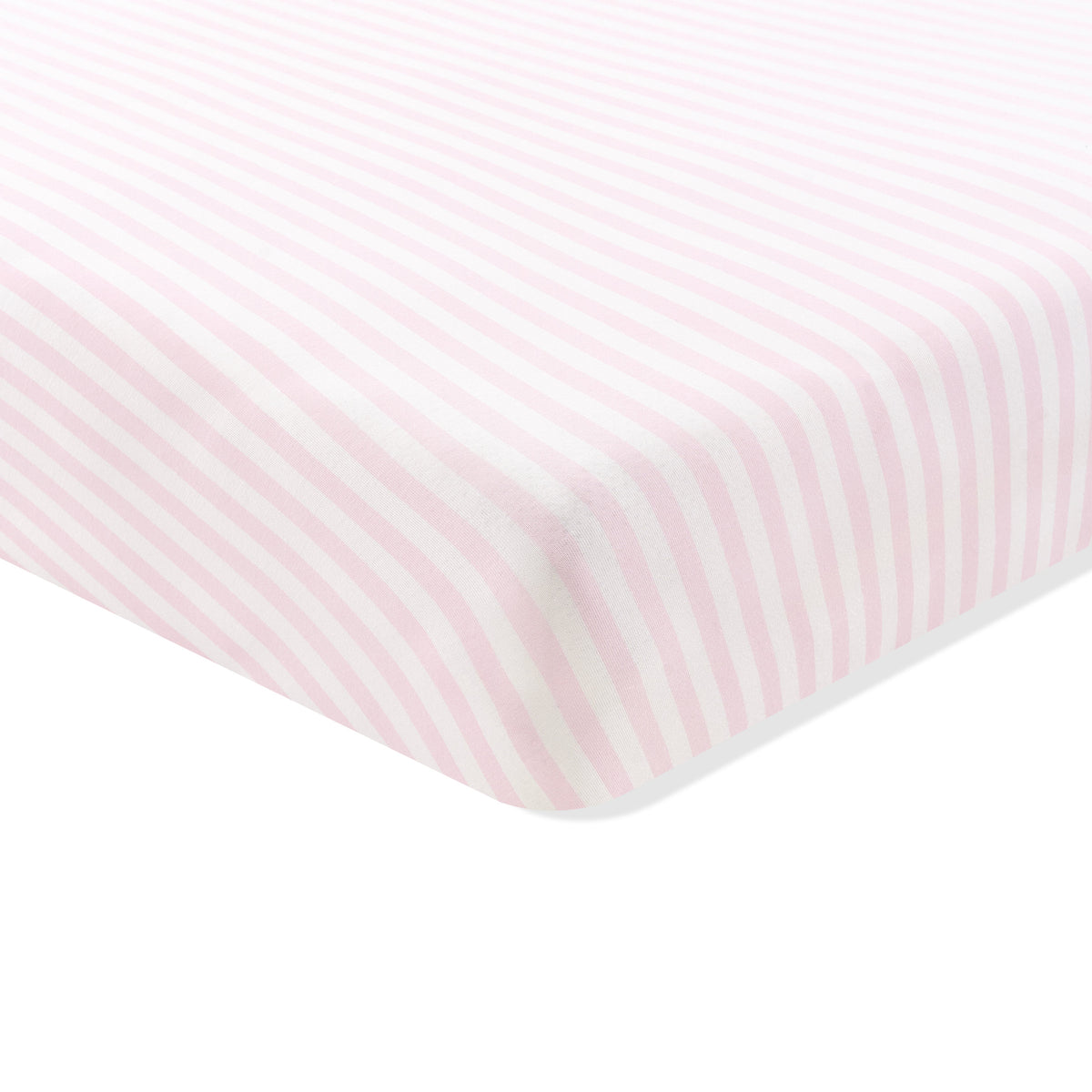 Crib Sheet in Small Sakura Stripe