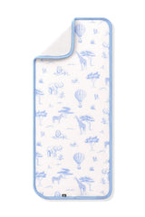 Burp Cloth in Toile Safari