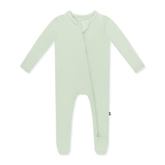 Zippered Footie in Basil