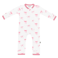 Zippered Romper in Bow