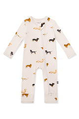 Zippered Romper in Dachshund