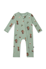 Zippered Romper in Groot