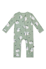 Zippered Romper in Koala