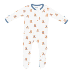 Zippered Footie in Teddy Bear