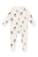 Zippered Footie in Mickey Mouse and Friends