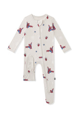 Zippered Footie in Spider-Man