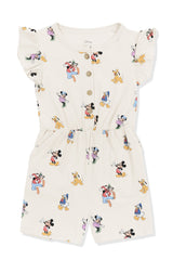 Flutter Sleeve Romper in Mickey Mouse and Friends