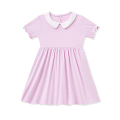 Peter Pan Collar Dress in Thistle
