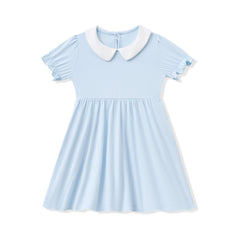 Peter Pan Collar Dress in Breeze