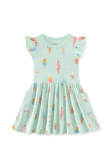 Pocket Dress in Mint Ice Cream