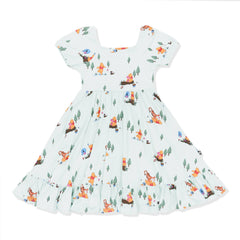 Puff Sleeve Twirl Dress in Winnie the Pooh Hundred Acre Wood