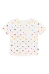 Toddler Crew Neck Tee in Pastel Mickey Mouse