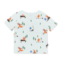 Toddler Crew Neck Tee in Winnie the Pooh Hundred Acre Wood