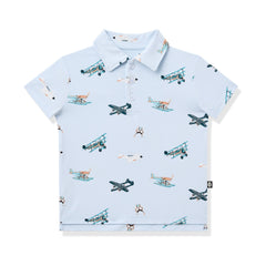 Toddler Short Sleeve Polo in Take Off