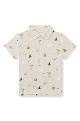 Toddler Short Sleeve Polo in Starry Icon