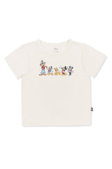 Toddler Basic Tee in Mickey and Friends on Ecru