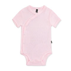 Pointelle Kimono Bodysuit in Sakura