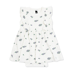 Pointelle Bodysuit Dress in Spray Rose