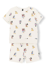 Short Sleeve Jogger Set in Mickey Mouse and Friends