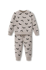 Long Sleeve Jogger Set in Bats
