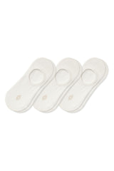 Women's No Show Socks 3-Pack in Cloud