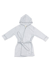 Hooded Bath Robe in Storm