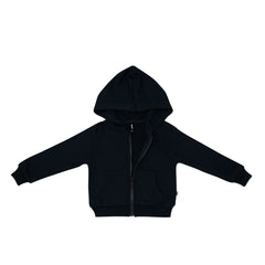 Fleece Zip Up Hoodie in Midnight