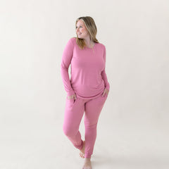 Women's Jogger Pajama Set in Apple Blossom